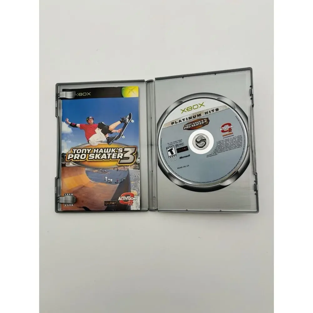 Tony Hawk's Pro Skater 3 Xbox Platinum Hits CIB With Reg Card Skate Tested Works